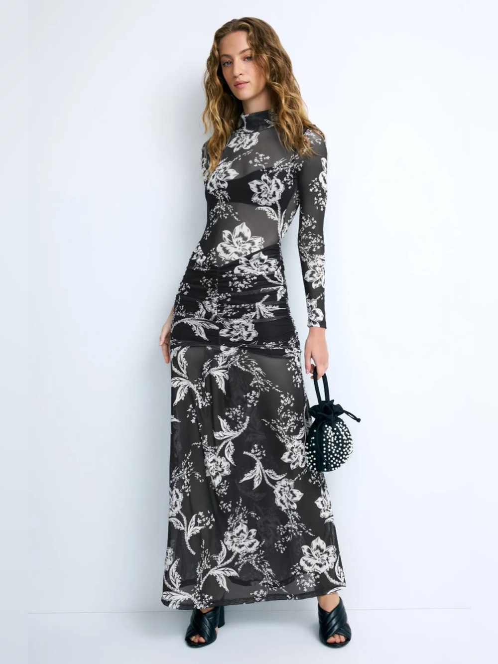 *Flawed RTR Nightcap Mesh Drop Waist Maxi Dress (0446)